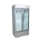 Premium Levella 16 cu. ft. Commercial Display Refrigerator Two Glass Door Merchandiser in Silver PRN165DX - alternate 2